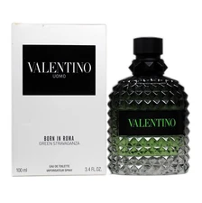 VALENTINO UOMO BORN IN ROMA GREEN STRAVAGANZA EAU DE TOILETTE SPRAY 100ML (T)