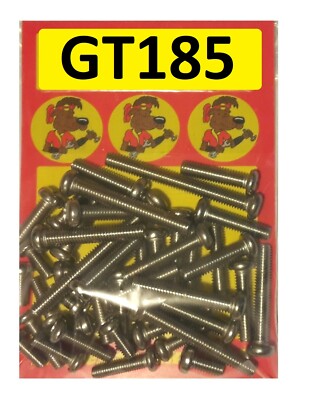 Suzuki GT185 - Motorabdeckungen Kit - A2 Edelstahl Philips Kopfschrauben