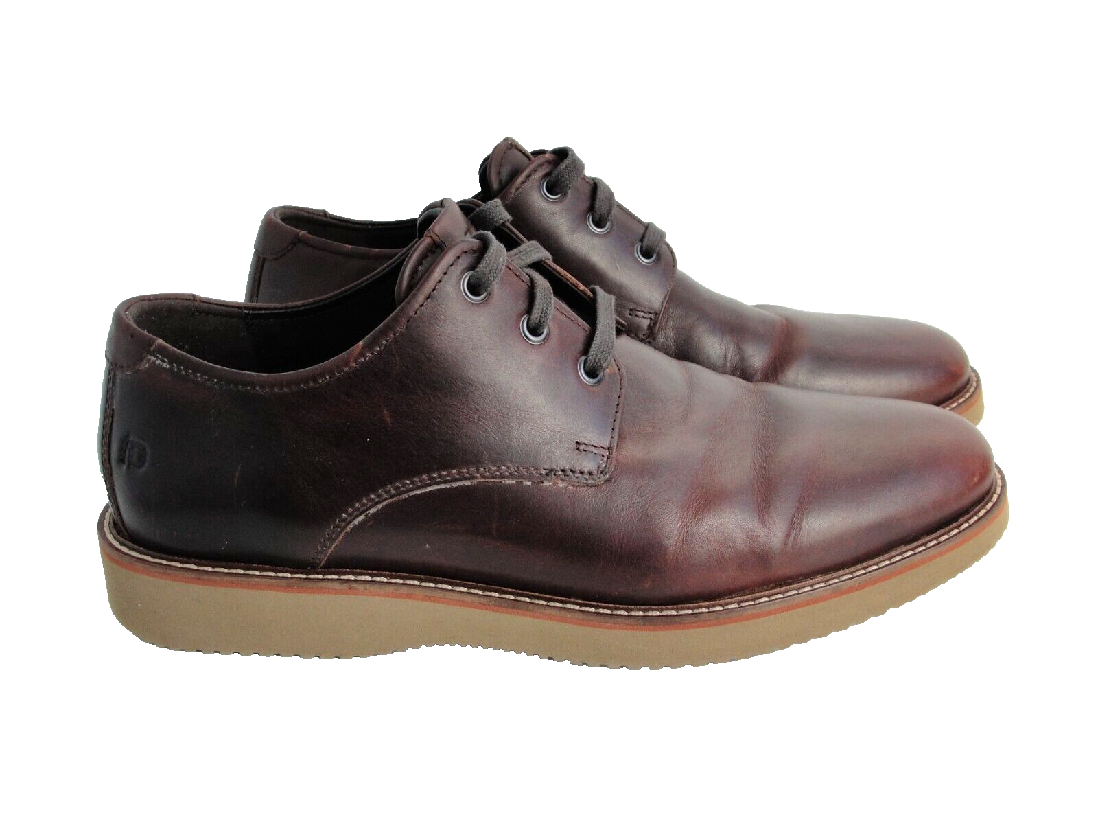 SAOLA Dunham Scarpe Punta Tinta Unita 11.5D Uomo Pelle Marrone Derby Clyde CI1604
