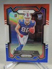 2023 Panini Prizm Dalton Kincaid Red White Blue Prizm Rookie RC #308 Bills