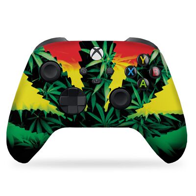 GREEN WEED GRASS  Xbox Wireless Controller -Hydro-Dip Moded -Xbox One/Series X/S