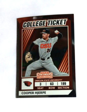 2022 Elite Extra Edition College Tickets Optic #22, Cooper Hjerpe