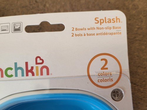 Lote de 2 platos divididos Munchkin Splash y 2 cuencos azul verde 6M+ NUEVO - Imagen 3 de 5