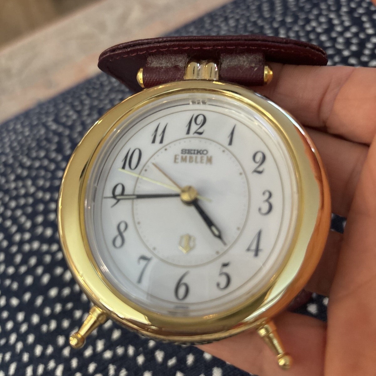 SEIKO EMBLEM HW469N オルゴール 置き時計 レトロ 音楽 SEIKO