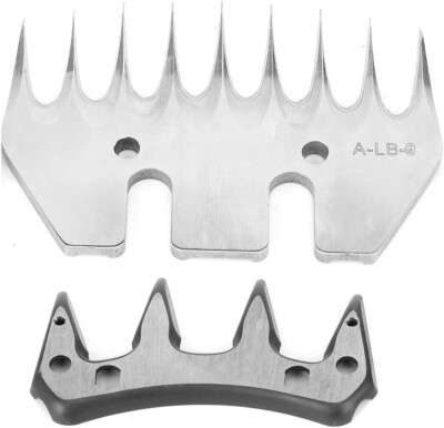 Sheep Shears Straight 9T Tooth Comb Sheep Clippers Blades Stainless Steel