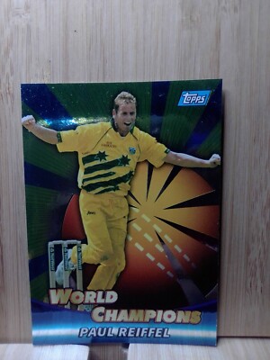 PAUL REIFFEL 1999/2000 #WC15 ACB GOLD WORLD CHAMPIONS Trading Card FREE POST