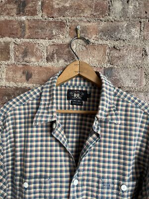 トップス RRL CHECKED WOOL COTTON WORKSHIRT L RRL Ralph Lauren Men's Work Shirt, Cotton Sz Large Check | eBay