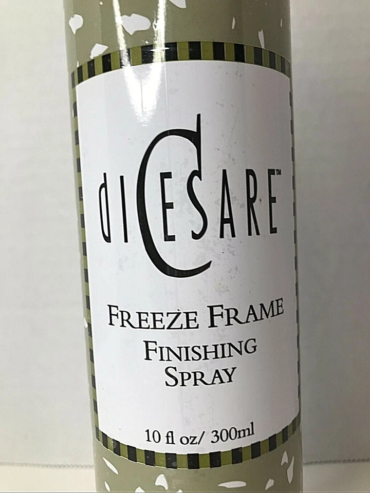 Spray de acabado DiCesare Freeze Frame 10 oz. Stock antiguo nuevo difícil de encontrar sellado Foto 2 de 4