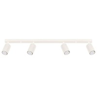 Deckenlampe 4-Flammig GU10 In Creme 81 Cm Lang Schwenkbar Strahler Deckenleuchte