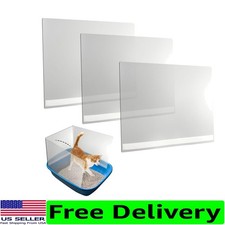 Functional 3-Pack Cat Litter Pee Shields - Flexible Installation for Small Pets