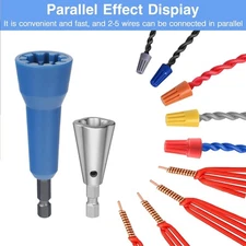 Wire Nut Twister,with 2pcs Bit Holders 1/4" Socket,Hex Shank Screwdriver Bit ...