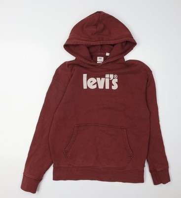 Unisex Erwachsene UK S Relaxed Levi's Rot Pullover Hoodie