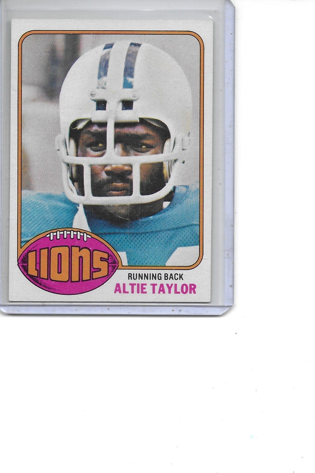 1976 Topps Altie Taylor Detroit Lions Football Card #79