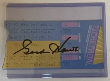 Ticketron Autographed Gordie Howe Original Ticket Hockey Memorabilia