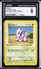 1999 POKEMON BASE SET 1ST EDITION SHADOWLESS #55 NIDORAN CGC 9