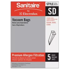Sanitaire 63262B Disposable Vacuum Bag, Sd, Pk5