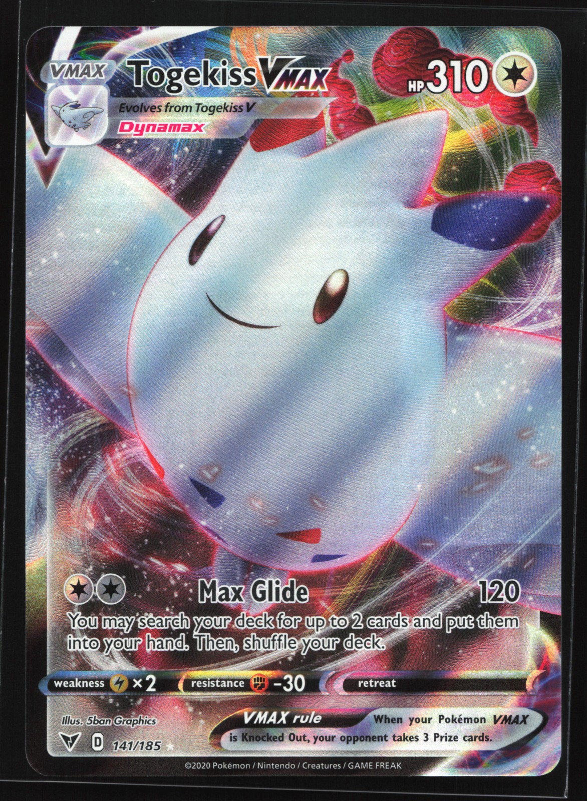 Togekiss VMAX 141/185 SWSH04: Vivid Voltage Ultra Rare Pokemon Card