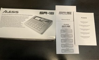 Alesis SR16 SR 16 Digital Drum Machine 16 Bit W/POWEWR SUPPLY TESTED & WORKING.