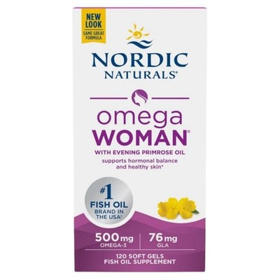 Nordic Naturals Omega Woman 500 mg   120 Kapseln