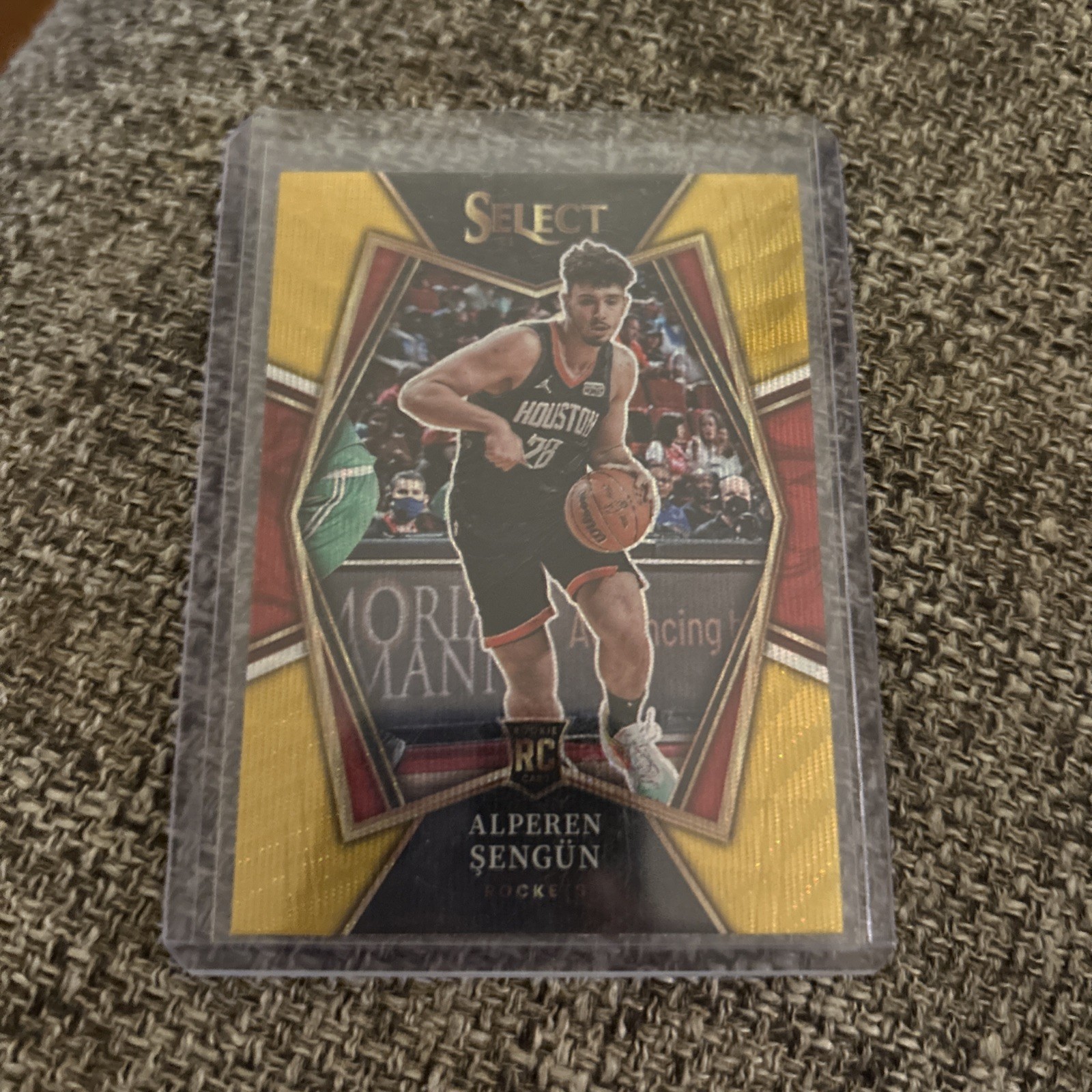 2021-22 Panini Select Alperen Sengun Premier Level Gold Wave Prizm (RC) #114