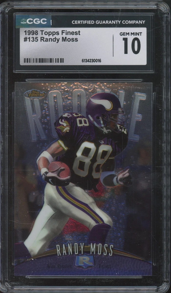 Randy Moss Rookie Football Sports Trading Cards & Accessories for