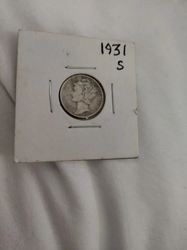 1931-S Mercury Dime Fine + Silver Coin