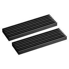 M.2 SSD Heatsink 2 Pack Aluminum Alloy Thermal Pad Laptop 70x22x6mm Black