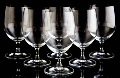 SET OF 6 RIEDEL Crystal VINUM Pattern 5 3/4'' WATER GOBLETS GLASSES Signed XLNT