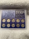 Mercury Dimes 90% Silver (Ten Coins)