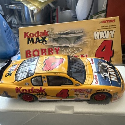 NEW Action 2000 NASCAR Armed Forces NAVY #4 Bobby Hamilton Kodak Max Film 1:24