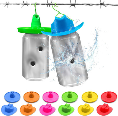 Blast Hat Shooting Target Hangers 12 Pack - Turn 12Oz Cans into Hanging Shooting