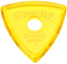 Gravity Picks Stealth - Standard, 4mm, with Round-hole Grip (2-pack) Bundle