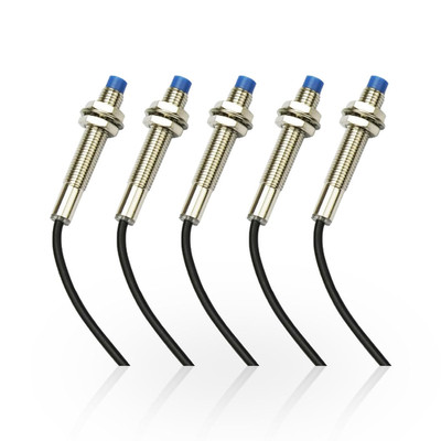 5Pcs NO Normally Open NPN Inductive Proximity Sensor Switch M8 Detector 2Mm DC6