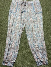 Ink  Ivy Pajama Pants Pink And Blue Paisley Pattern, Women  s 1X, NWT