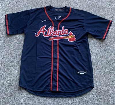 NWT Men's Nike Ronald Acuna Jr Atlanta Braves Blue Jersey XXL 2XL
