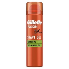 Gillette Fusion5 Ultra Sensitive Shaving Gel for Men, 200 ml, Soothes & Prote... 18.50 per litre