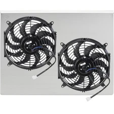 Speedway Motors 31 Inch Dual Electric Fan & Shroud Kit for SBC/BBC Radiators