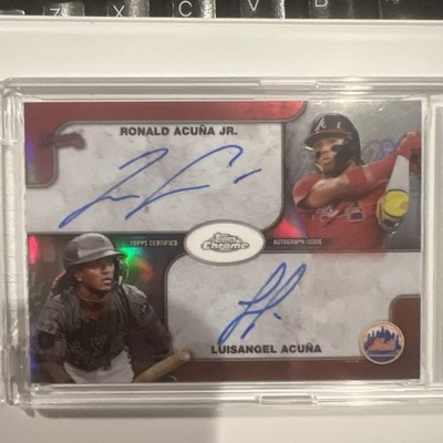 2025 Topps Chrome Dual Auto Ronald Acuna Jr Luisangel Acuna #1/25 (AU) 1ST PRINT