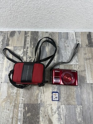 Nikon COOLPIX L28 20.1MP Digital Camera Red 5x Zoom - Tested