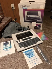 Vintage epson Expert 1500 Word Processor Typewriter Box Manual Cover Adapter VID