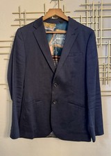 Ted Baker London men  s Navy Blazer Sport Coat 2 Button Size 2
