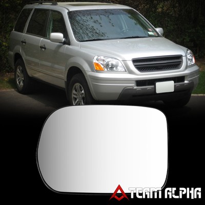 Fits 2003-2008 Honda Pilot [LH Driver Side] OE Style Heated Mirror Glass Lens