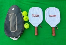Recess Pickleball Paddle Set, 2 Paddles & 3 B...
