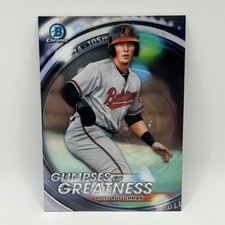 2020 Bowman Chrome Draft Glimpses of Greatness Adley Rutschman #AR BAL