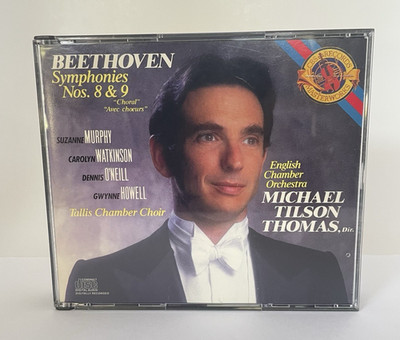 Beethoven Symphonies 8 & 9 Tilson Thomas English Chamber Orchestra 2 CD CBS 1987