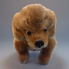 Vintage Steiff brown dog mohair Waldi Weiner dog Dachshund