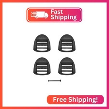 Deluxsa 4 Pcs 1 inch 25mm Plastic Ladder Slider adjustable Lock Buckles,Tri-gl
