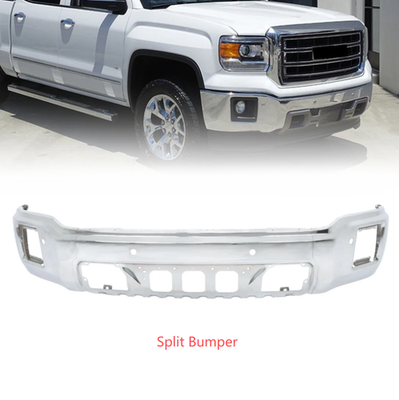 #ad #ad Front Bumper Face Bar For 2014 2015 GMC Sierra 1500 Chrome Steel W Sensor Holes $150.00