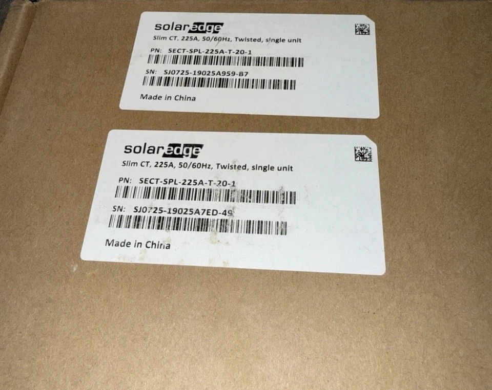 Solar Edge SECT-SPL-225A-T-20-1 Slim CT, 225A, 50/60Hz, Twisted Solarge Foto 2 de 2