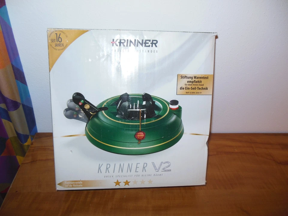 Christbaumständer von Krinner - V2 mit Einseiltechnik - Kleinbaumspezialist